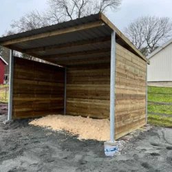 Wiata na pastwisko dla koni