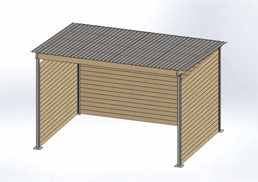 Wiata na pastwisko dla koni1 Wiata na pastwisko dla koni1